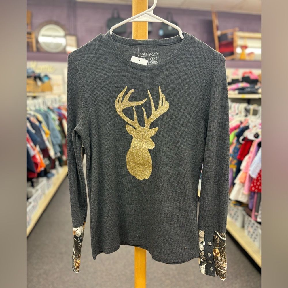 Legendary Whitetails Ladies MD/LG White/Black Tank Top